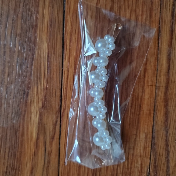 5/$15 XLarge Faux Pearl Hair Clip Barette Trendy - Picture 4 of 5